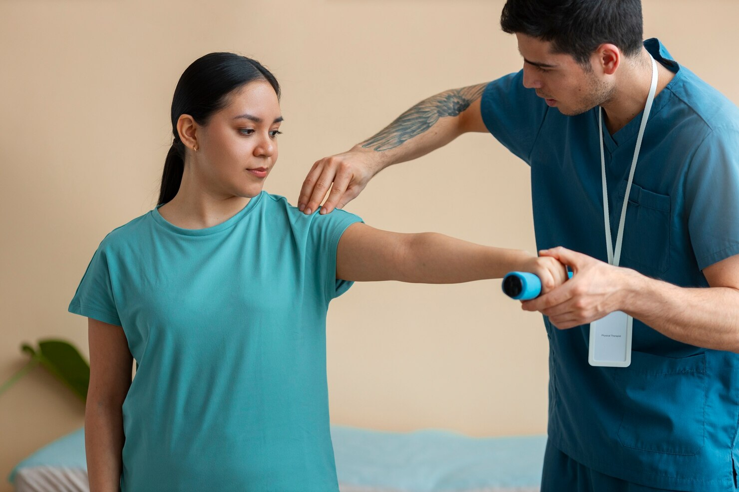Manual therapy session at Heal Physio & Wellness Clinic